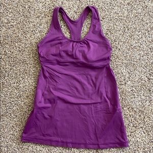 Lululemon Built-in shelf bra racer back tank